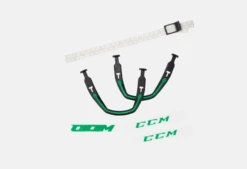 ACC SUPERTACK X LOGOS/EARLOOP/STRAP Black/Kelly Green OSFA