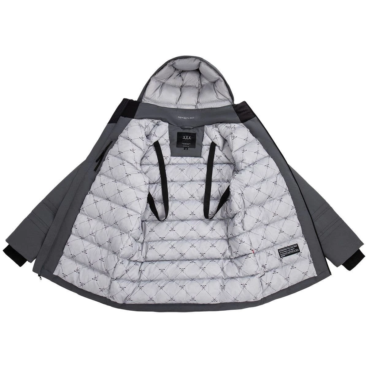 BAUER ULTIMT FAN HOODED PARKA MENS GRY 4 BAUER ULTIMT FAN HOODED PARKA MENS GRY - Image 4