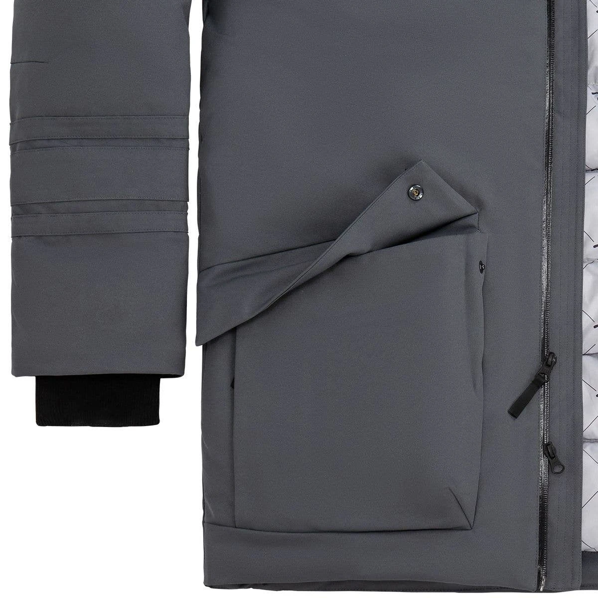 BAUER ULTIMT FAN HOODED PARKA MENS GRY 5 BAUER ULTIMT FAN HOODED PARKA MENS GRY - Image 5