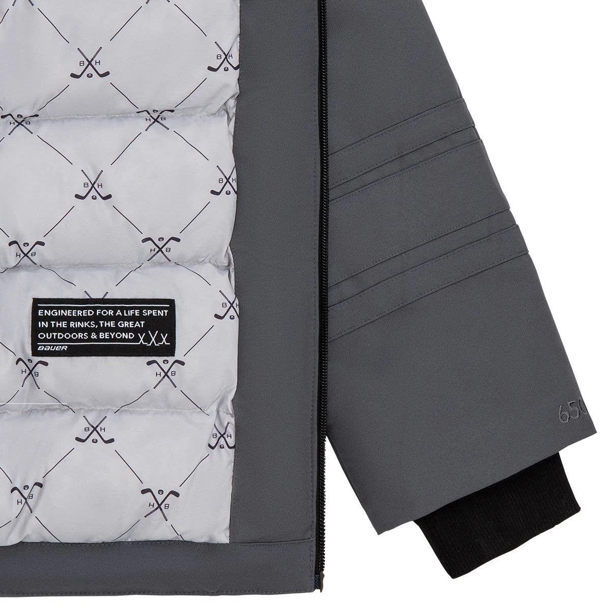 BAUER ULTIMT FAN HOODED PARKA MENS GRY 7 BAUER ULTIMT FAN HOODED PARKA MENS GRY - Image 7